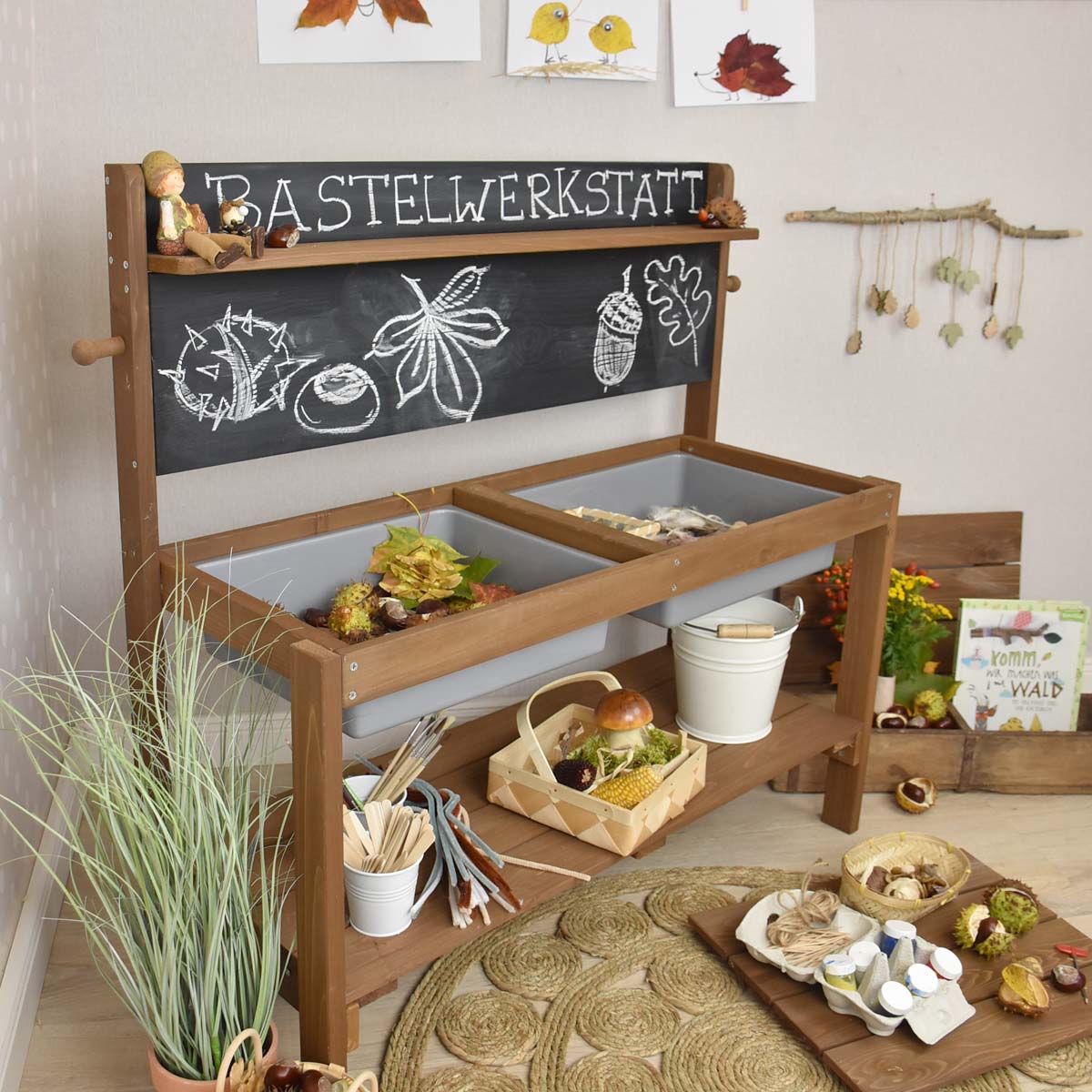 Matschküche Bastelidee für zu Hause