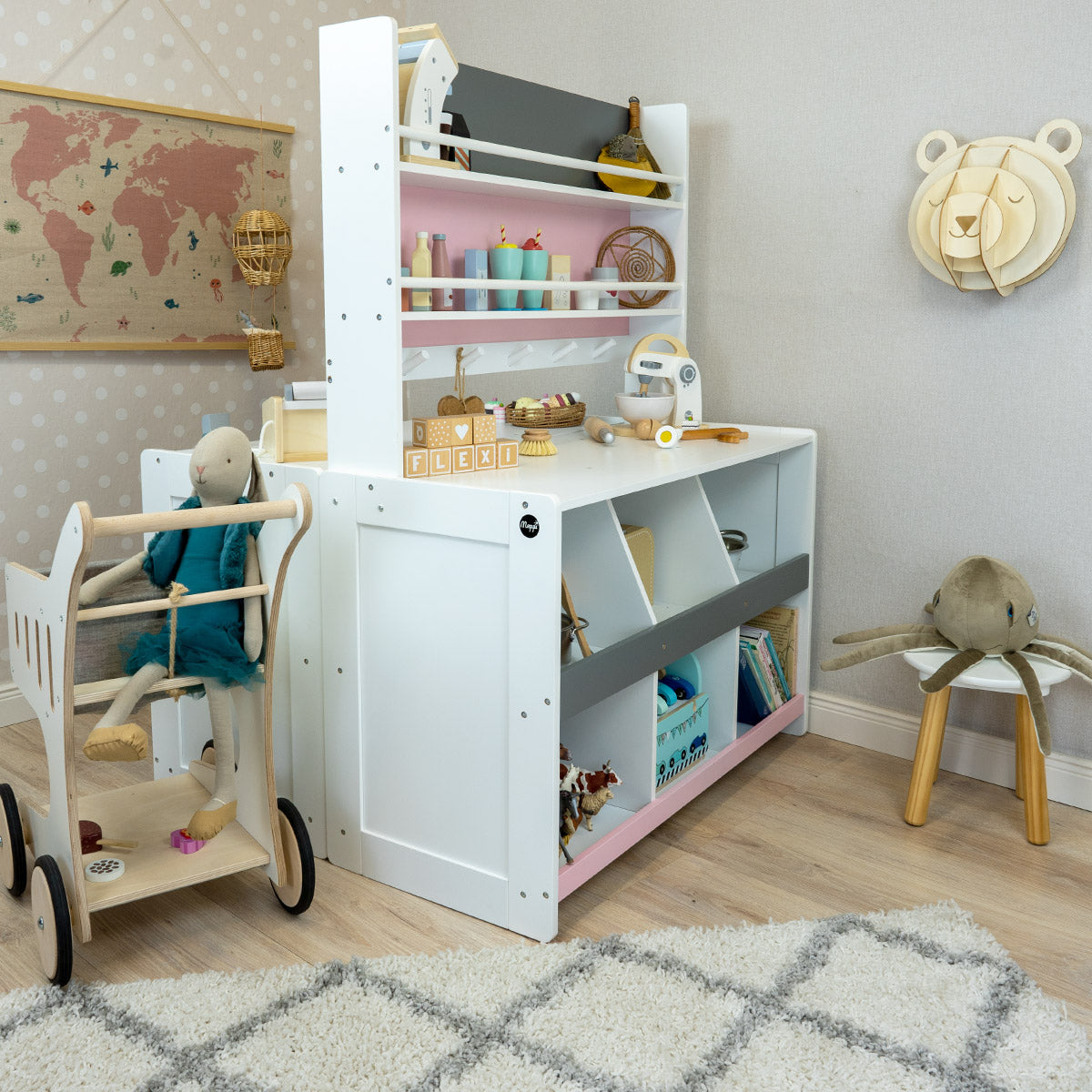 Flexi Kaufladen Aufstellvariante Rücken an Rücken