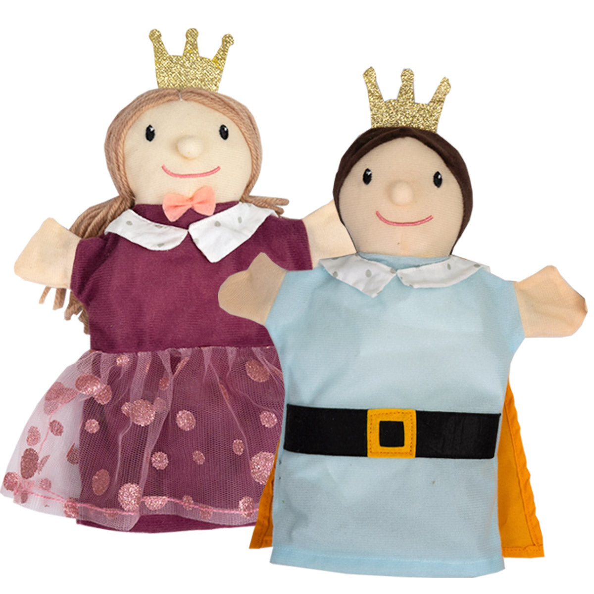 Handpuppenset Detailbild von Prinzessin und Prinz
