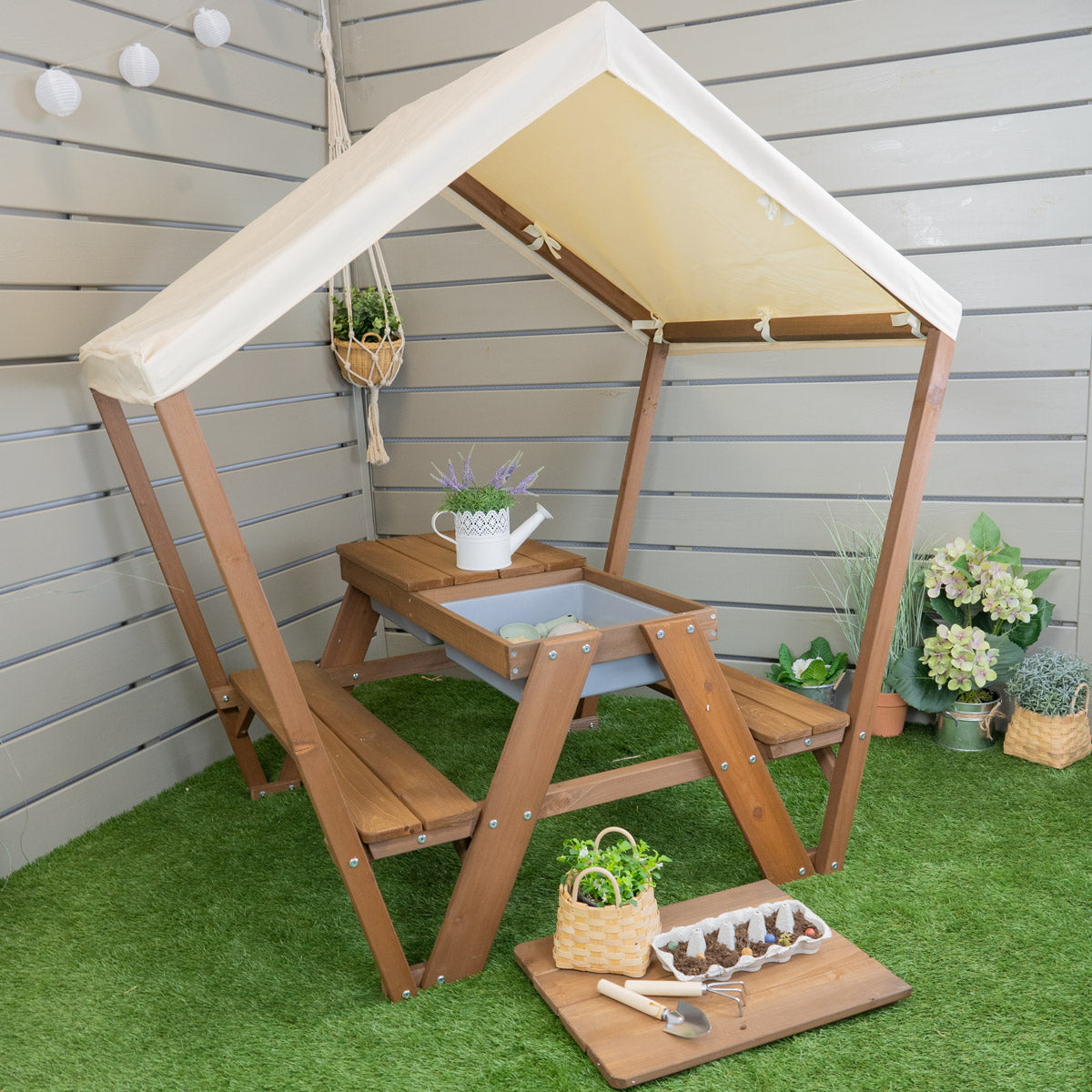 Sitzgruppe Pellworm Stimmungsbild mit Deko