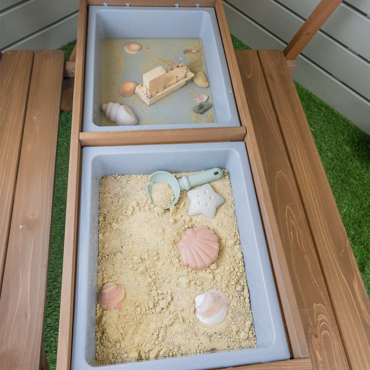 Sitzgruppe Pellworm Detailansicht Matschwanne