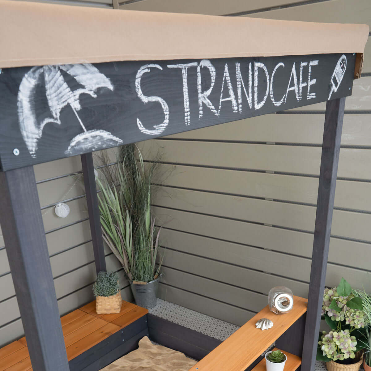 Sandkasten Detailansicht Tafel