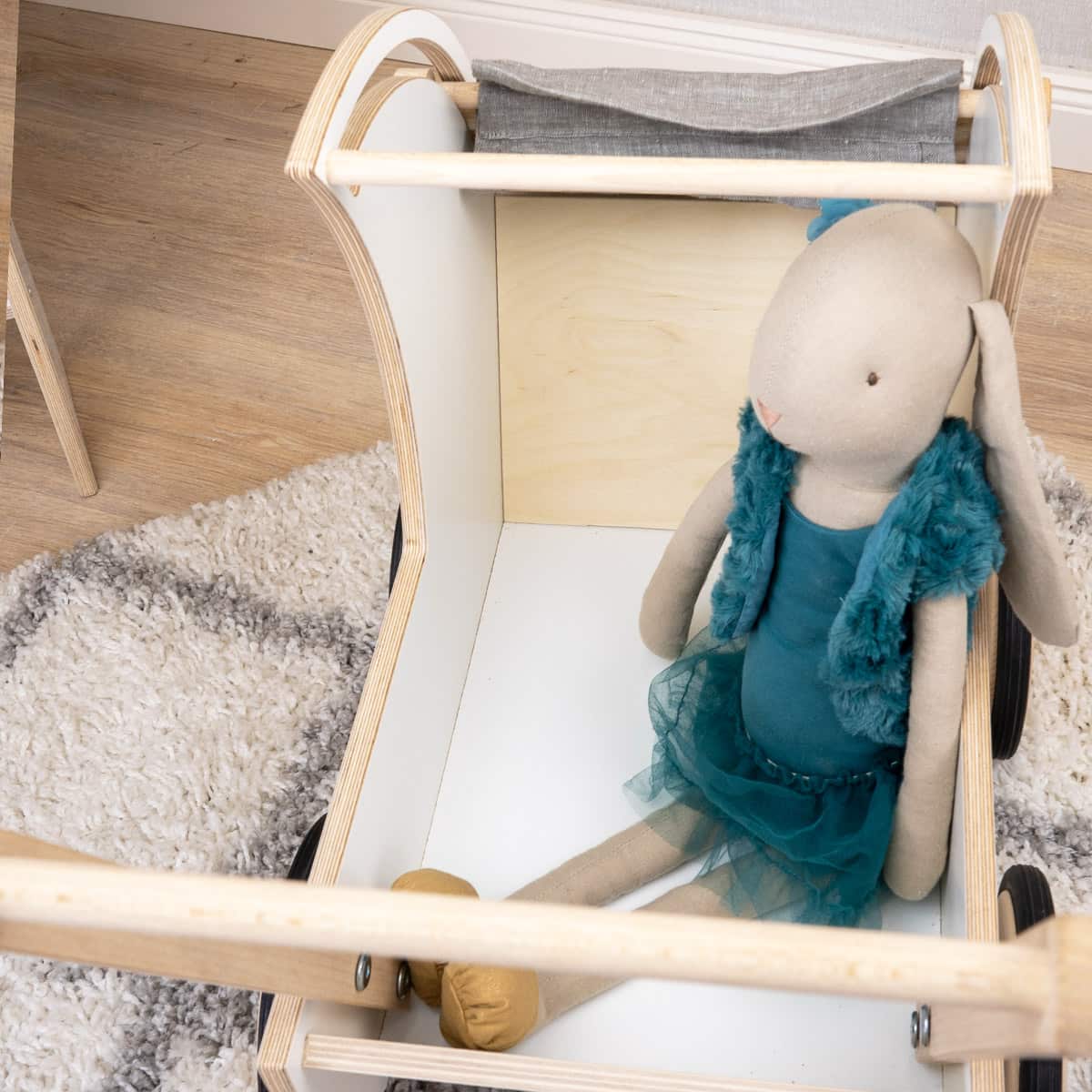 Puppenwagen Blickwinkel von oben