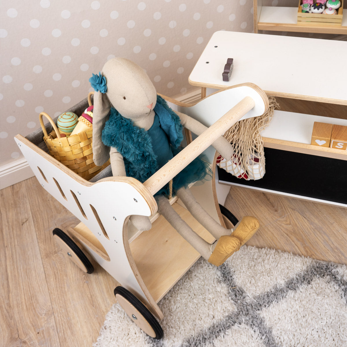 Einkaufswagen Meppi Blickwinkel von oben