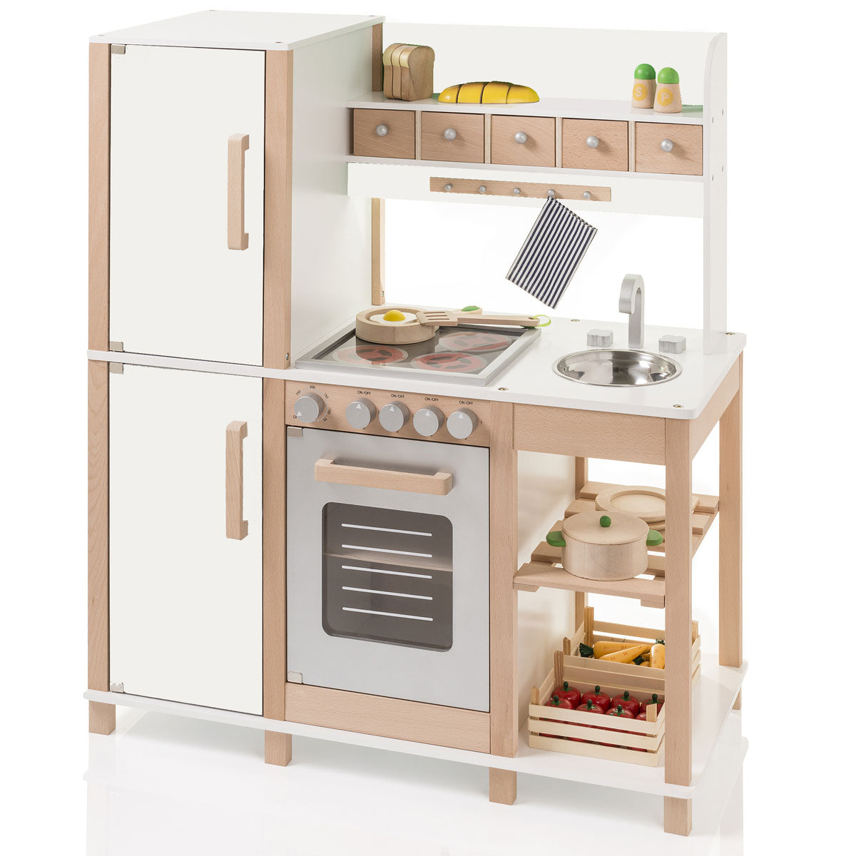 Sun Spielküche weiß / natur 4138 - AUS RETOURE (2)