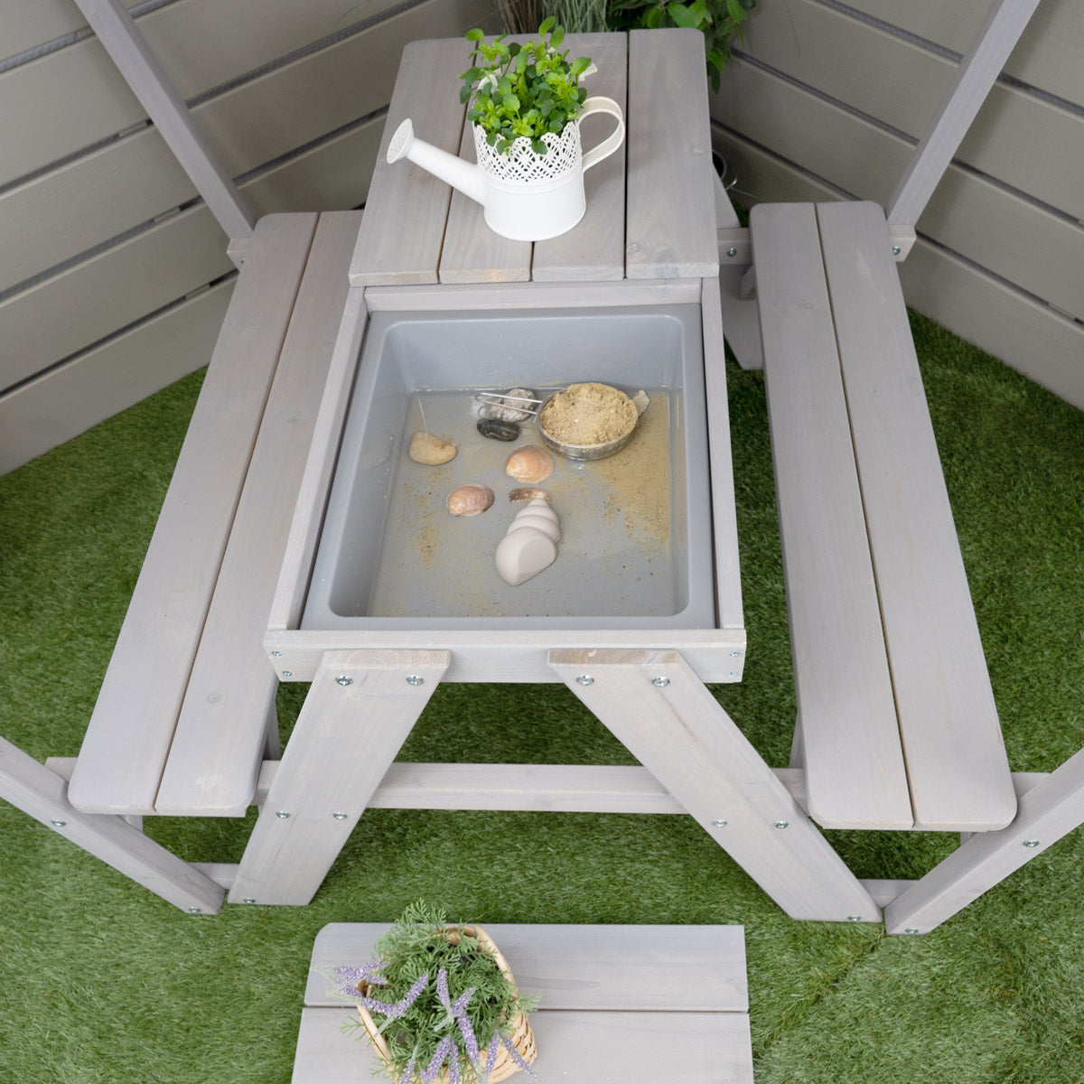 Sitzgruppe Blickwinkel von oben