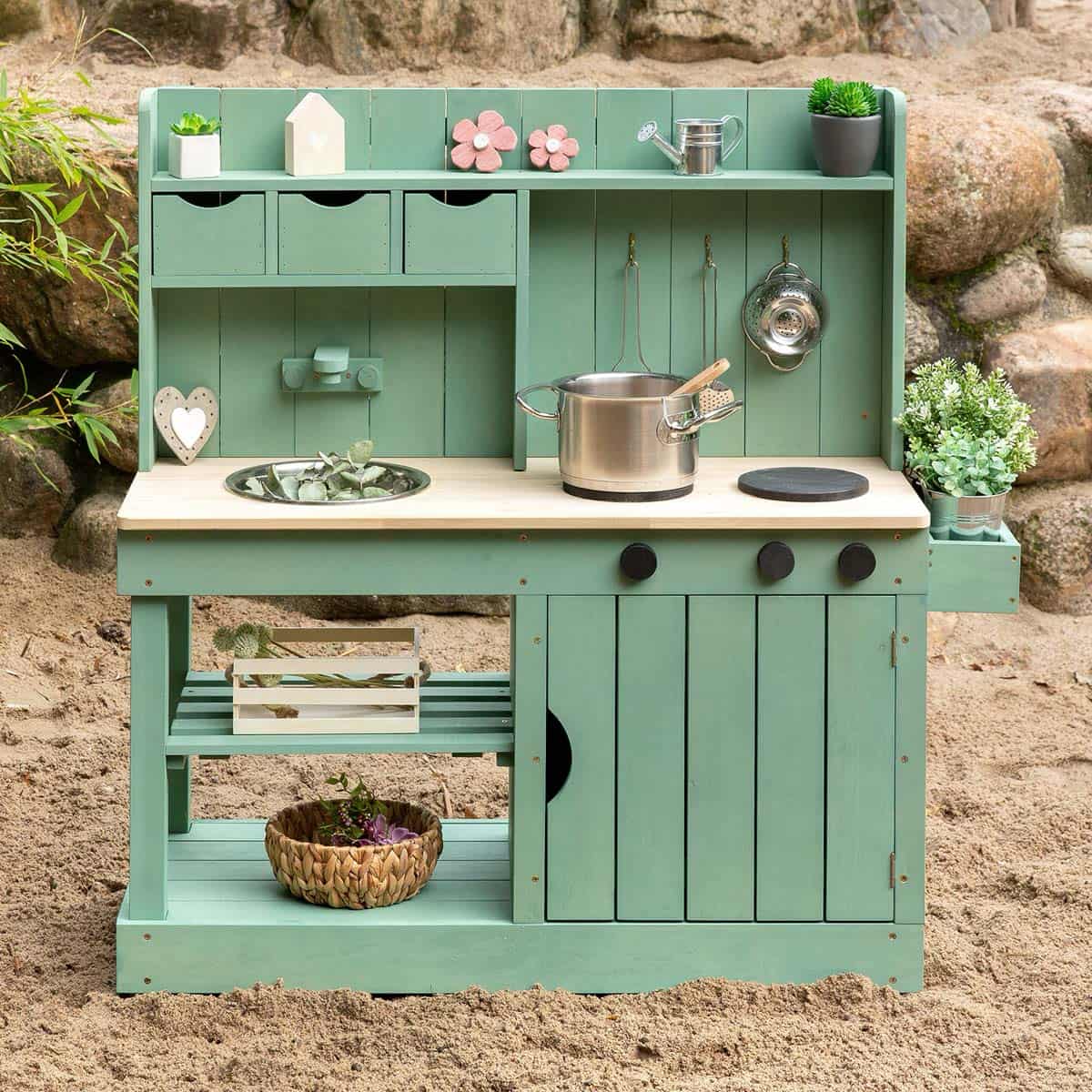 MUDDY BUDDY® Matschküche Explorer salbeigrün