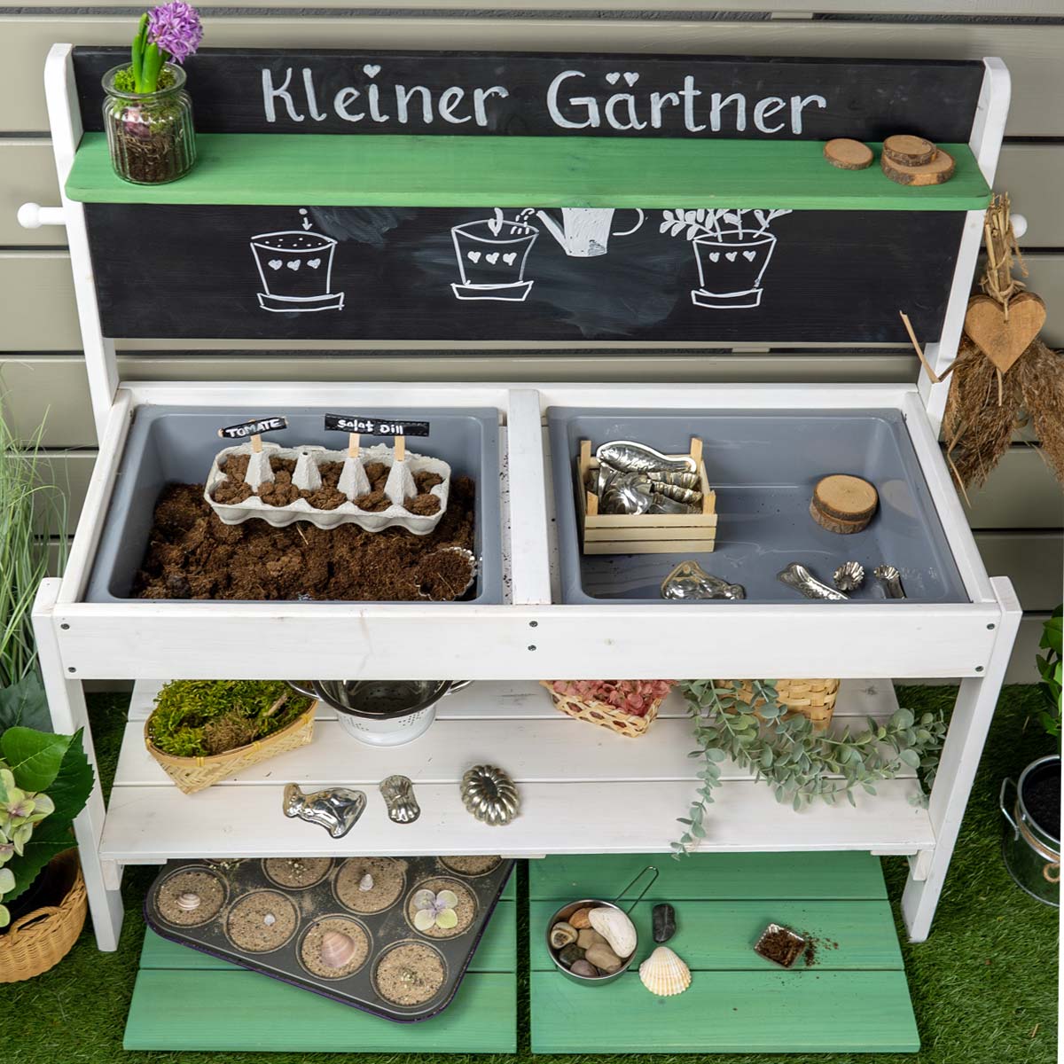 Matschküche mit Blickwinkel von oben