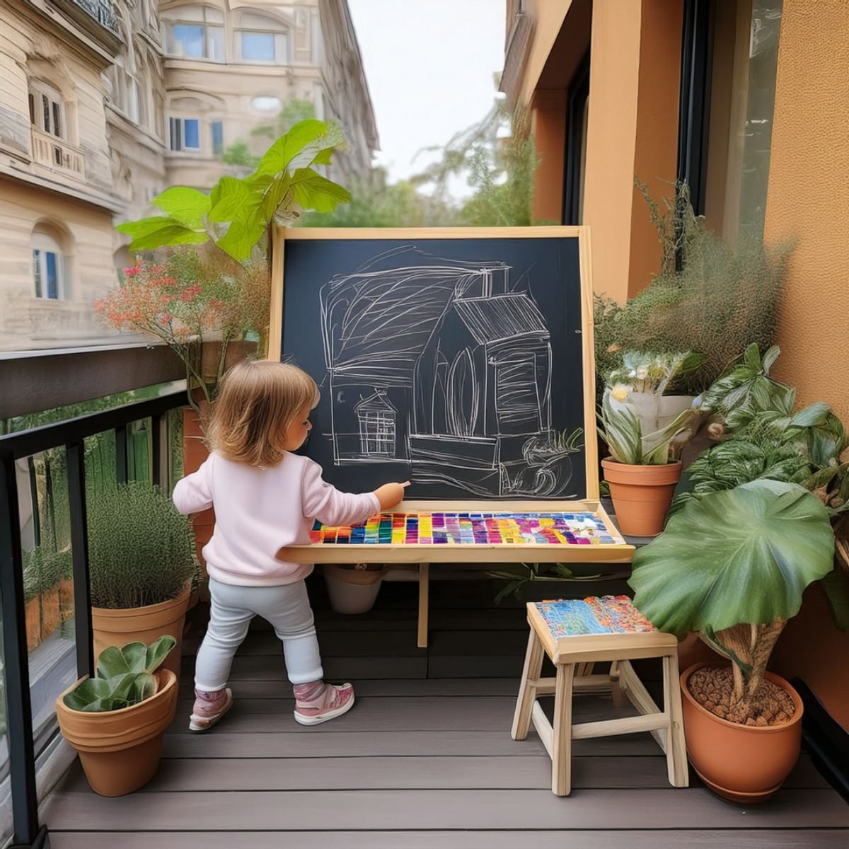 Spielplatz auf dem Balkon – So gelingt die Mini-Oase für Stadtfamilien