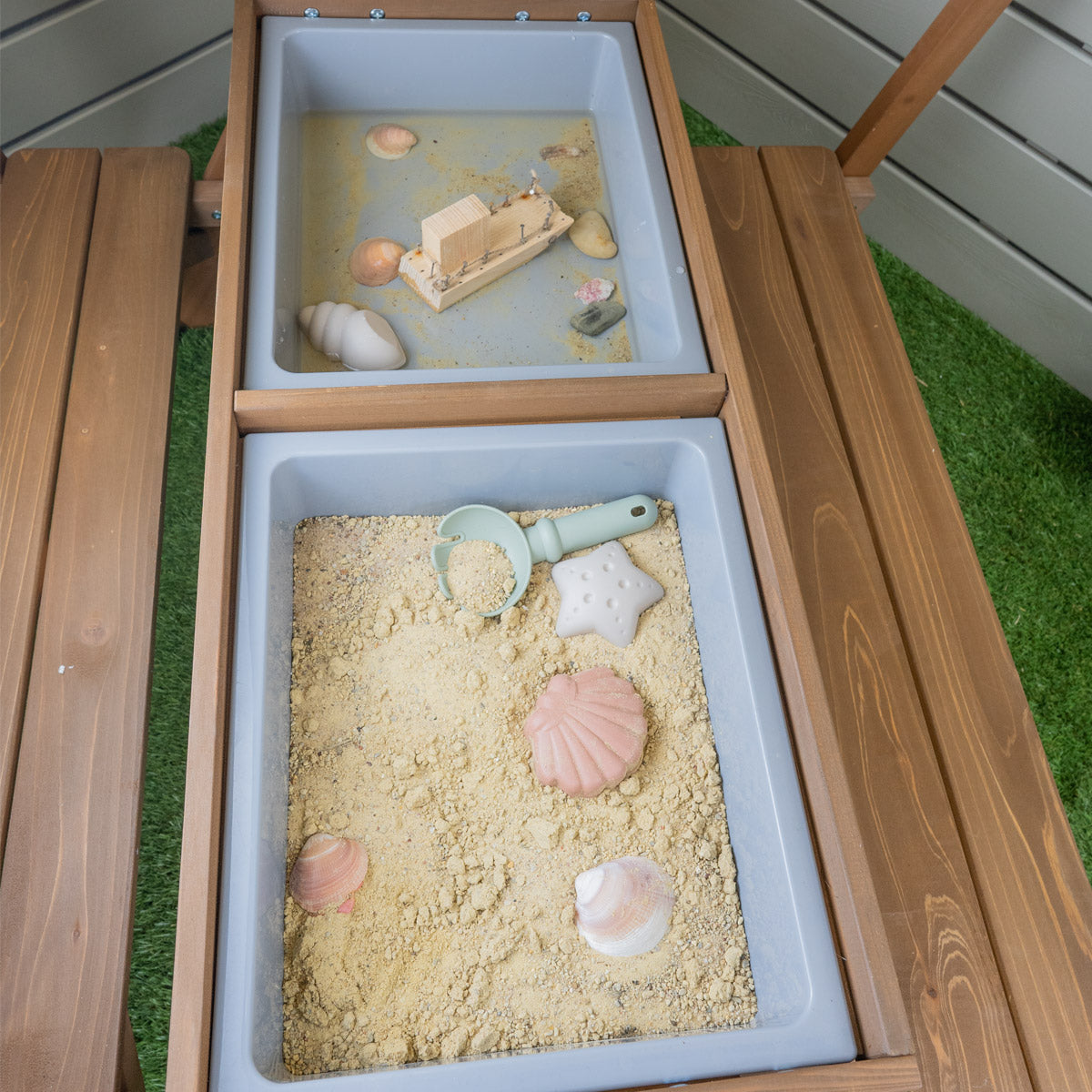 Sitzgruppe Pellworm Detailansicht Matschwanne