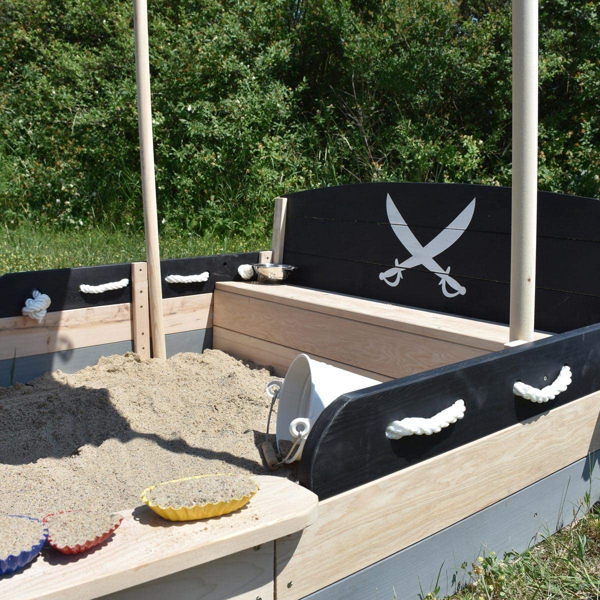 Sandkasten im Garten Detailbild Seite