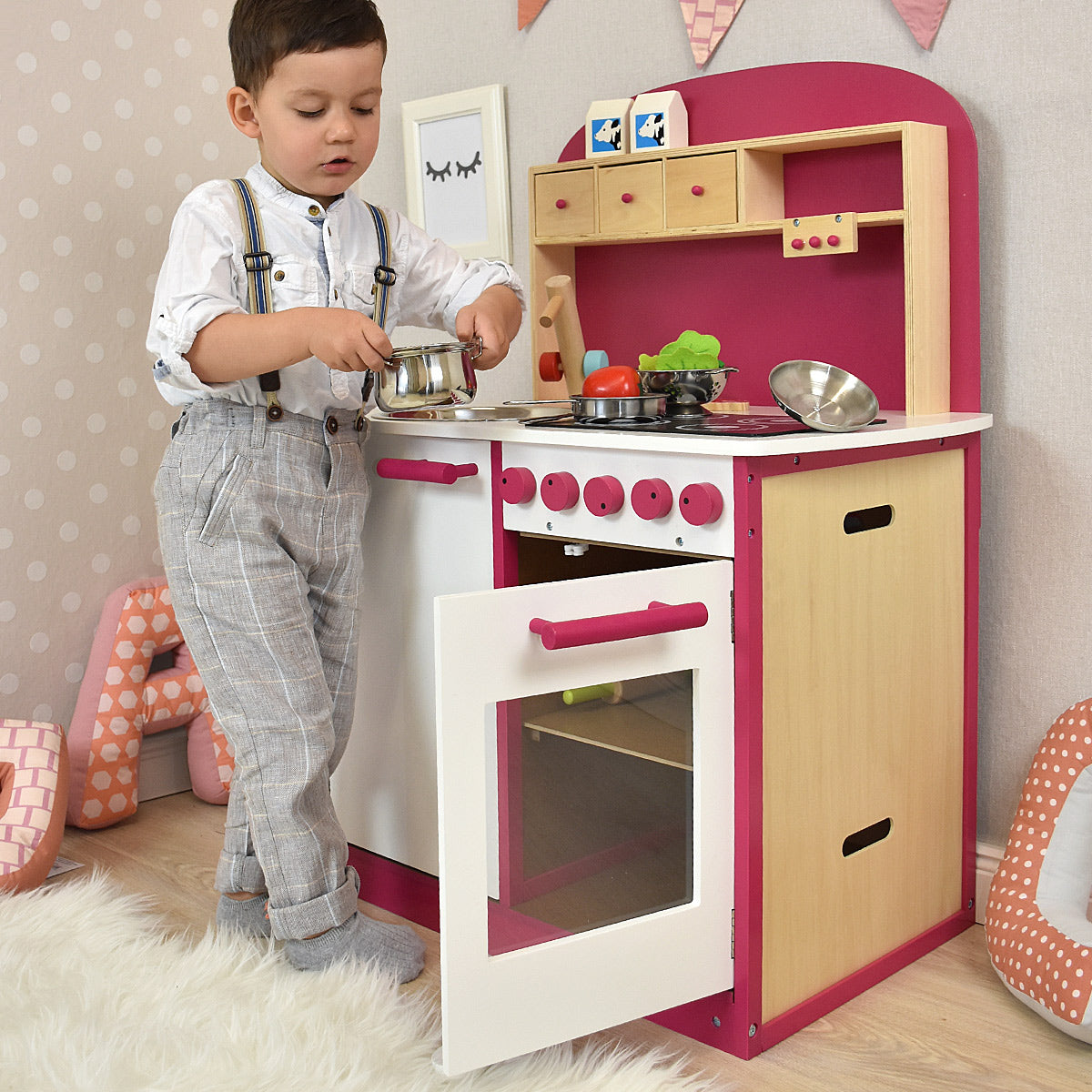 Kinderküche Detailbild Knöpfe