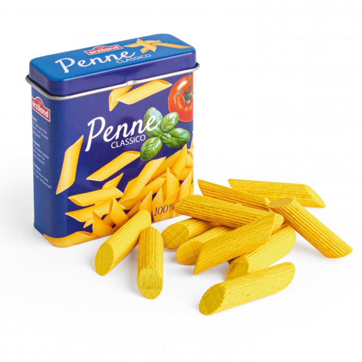 Erzi Penne in der Dose