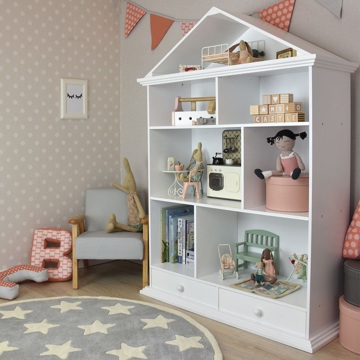 Puppenhaus Stimmungsbild mit Deko