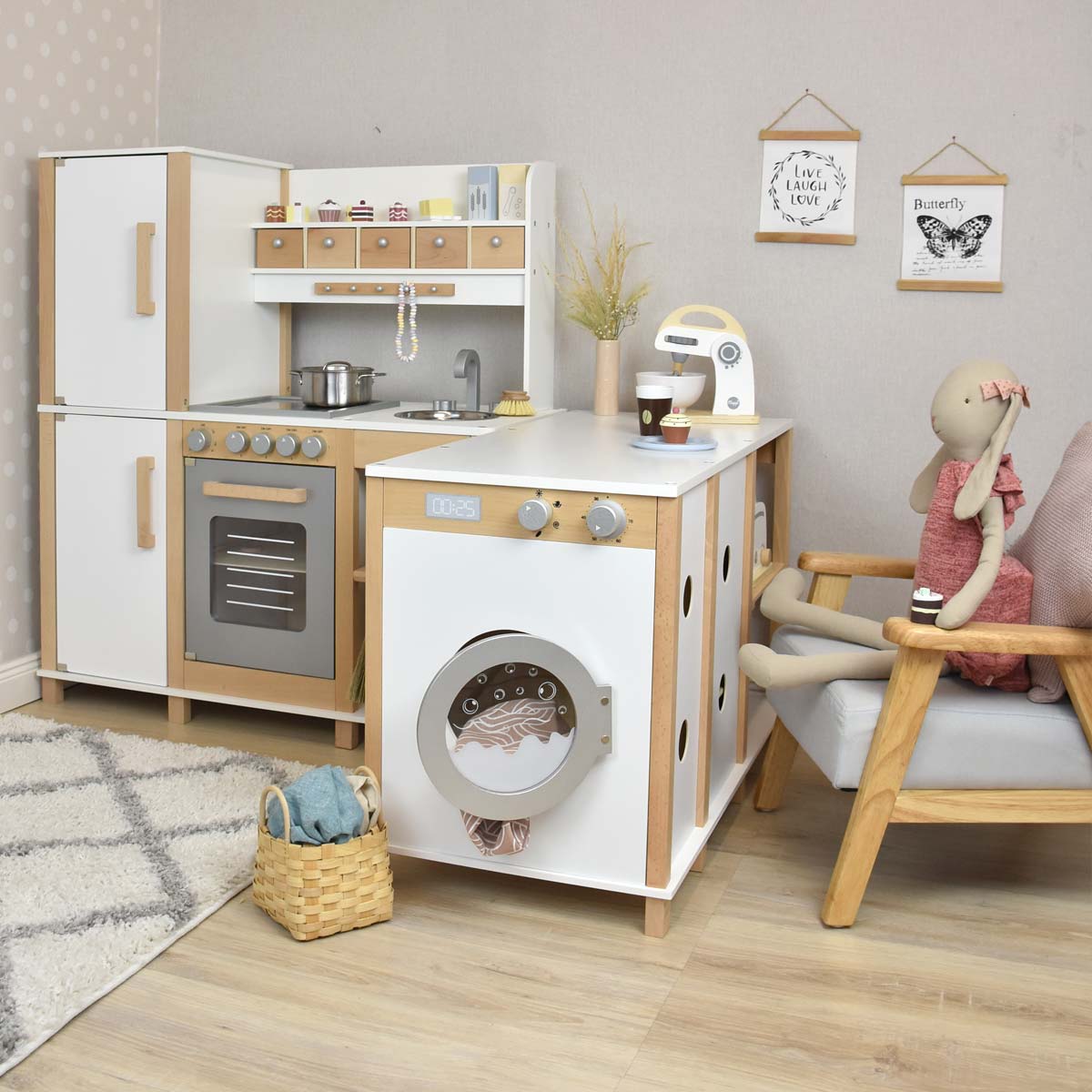 Kinderküche SUN Aufstellvariante 2 im Kinderzimmer