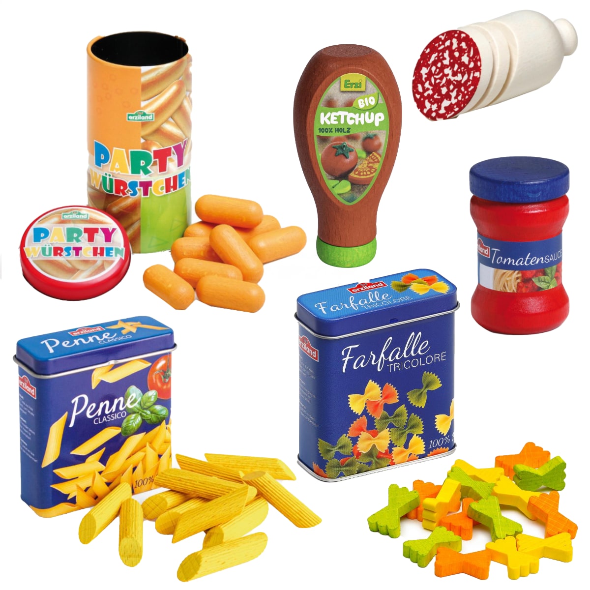 Erzi Set Nudeln mit Tomatensoße