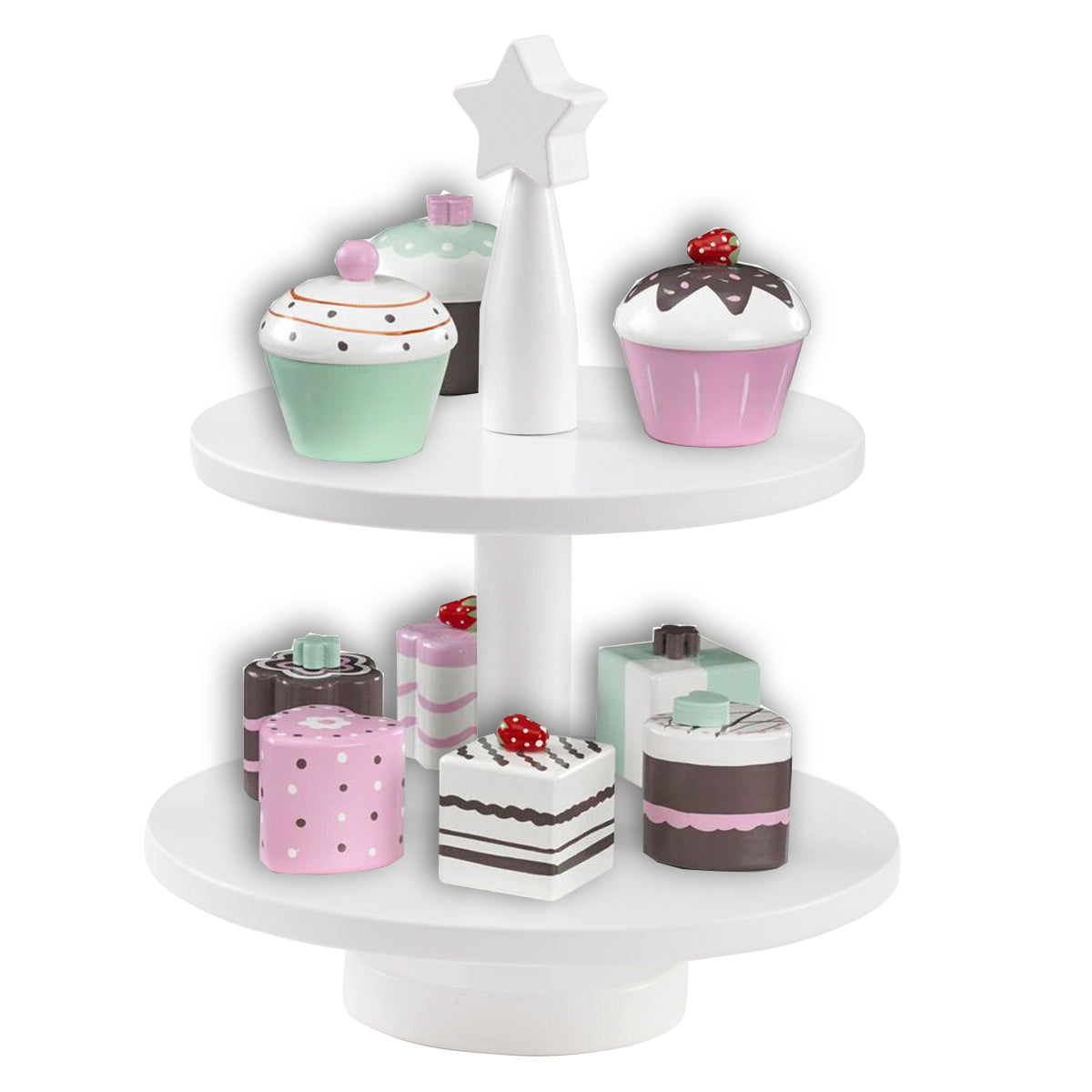 Detailansicht Kuchen mit Tablett