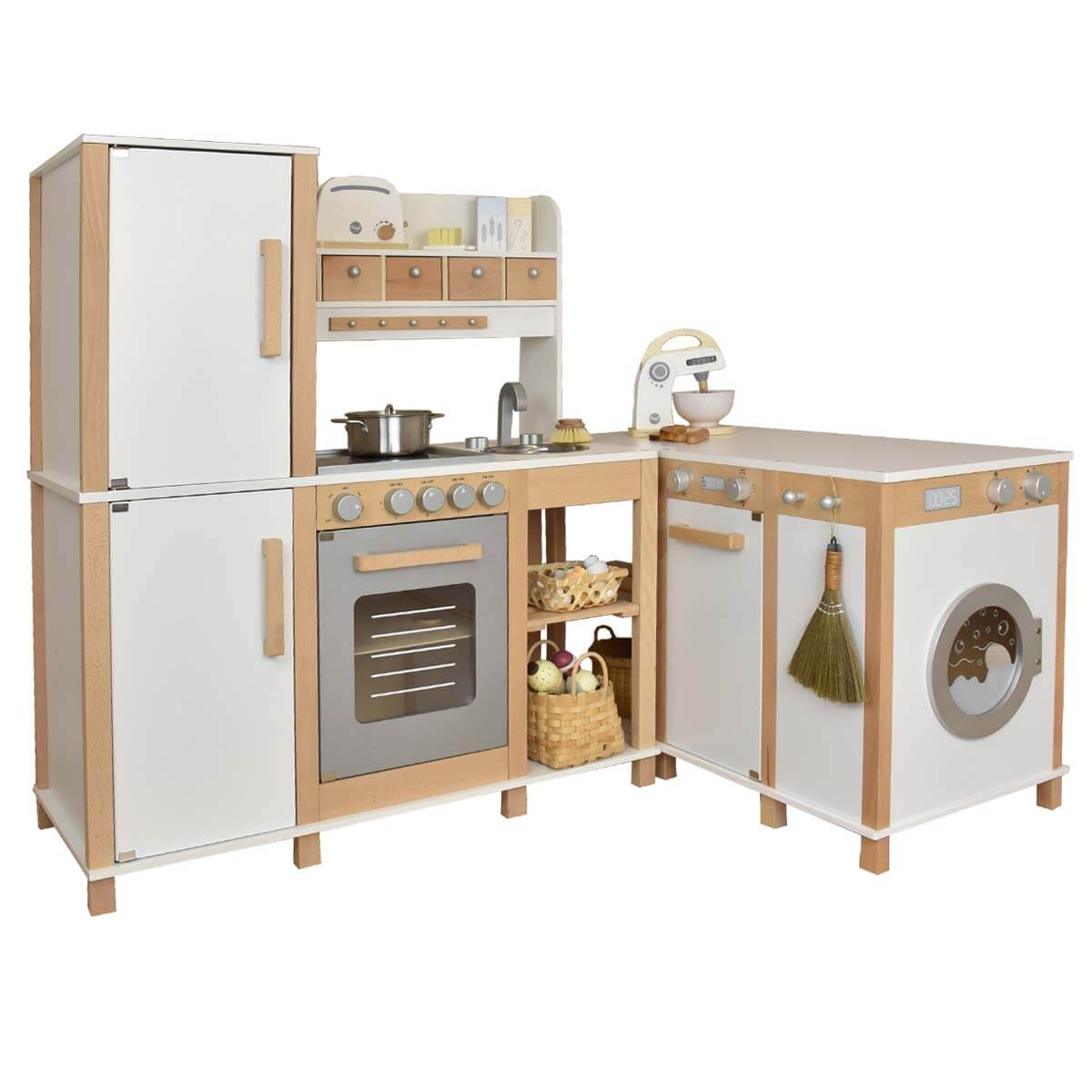 Kinderküchen-Kombination aus Holz